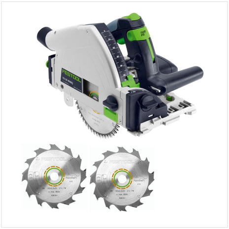 Festool TS 55 REBQ-PLUS Tauchsäge 1200W 160 mm im Systainer ( 561551 ) + 3x Kreissägeblatt HW - Toolbrothers