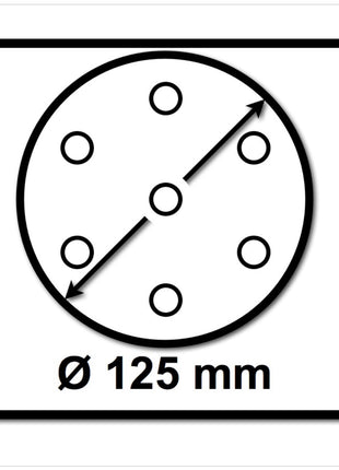 Festool STF D125 P120 GR NET/50 Abrasif maillé 125mm - 50 pcs. (203296)
