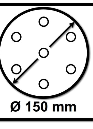 Festool Netzschleifmittel	STF D150 P100 GR NET/50 150 mm / 50 Stk. ( 203304 ) - Toolbrothers