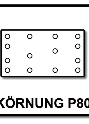 Festool STF 80x133 P80 GR NET/50 Netzschleifmittel Granat Net ( 203285 ) für RTS 400, RTSC 400, RS 400, RS 4, LS 130, HSK-A 80x130, HSK 80x133