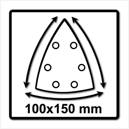 Festool Abrasivo a rete Granat Net STF DELTA P120 GR NET/50 - 50 pz. ( 203322 )