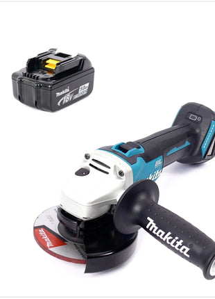 Makita DGA 504 T1 Akku Winkelschleifer 18V 125mm Brushless + 1x Akku 5,0Ah - ohne Ladegerät - Toolbrothers