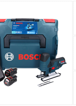 Bosch GST 12V-70 Professional Akku Stichsäge 12 V + 2x Akku 3,0 Ah + Ladegerät + L-Boxx