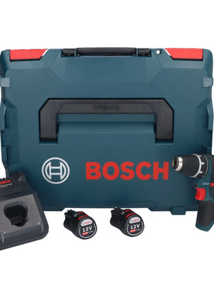 Bosch GSR 12V-15 Professional Akku Bohrschrauber 12 V 30 Nm ( 0601868109 ) + 2x Akku 2,0 Ah + Ladegerät + L-Boxx - Toolbrothers