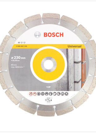 Bosch Professional GWS 22-230 JH 2200 W 230 mm Winkelschleifer + 1x Bosch Diamant Trennscheibe 230 mm Standard for Universal - Toolbrothers