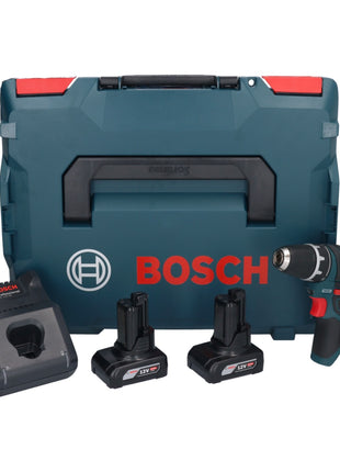 Bosch GSR 12V-15 Professional Akku Bohrschrauber 12 V 30 Nm + 2x Akku 6,0 Ah + Ladegerät + L-Boxx - Toolbrothers