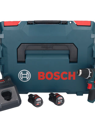 Bosch GSR 12V-15 Professional Akku Bohrschrauber 12 V 30 Nm + 2x Akku 3,0 Ah + Ladegerät + L-Boxx - Toolbrothers