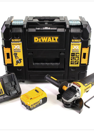 DeWalt DCG 406 P1 Akku Winkelschleifer 18V 125mm Brushless + 1x Akku 5,0Ah + Ladegerät + TSTAK - Toolbrothers