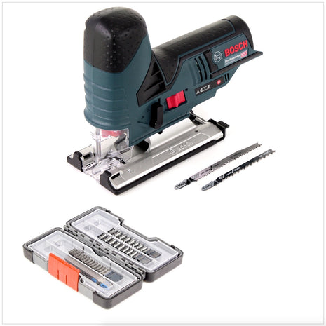 Bosch GST 12V-70 Akku Stichsäge Solo + Einlage + 40 tlg. Tough Box Wood / Metal Stichsägeblätter - Toolbrothers