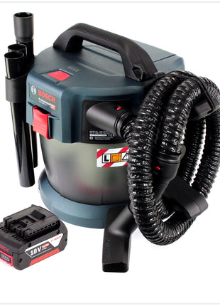 Bosch GAS 18V-10 L Professional Li-Ion Akku Staubsauger Nass- und Trockensauger + 1x GBA 6,0 Ah Akku, ohne Ladegerät - Toolbrothers