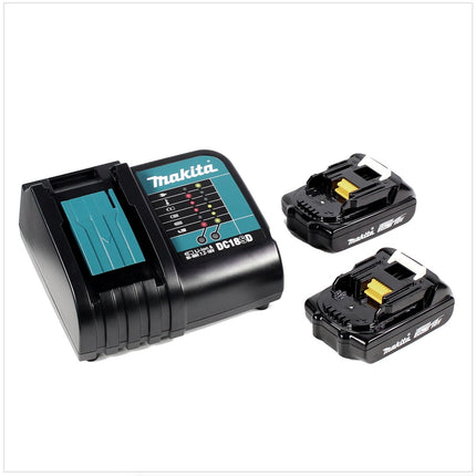 Makita DHP 483 RAJ Akku Schlagbohrschrauber 18 V 40 Nm Brushless + 2x Akku 2,0 Ah + Ladegerät + Makpac - Toolbrothers