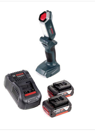 Bosch Professional GLI 18V-300 Akku Lampe + 2x GBA 18 V 4,0 Ah Akku + GAL 1880 Ladegerät - Toolbrothers