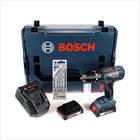 Bosch GSB 18-2-Li Plus Professional Akku Schlagbohrschrauber mit 2 x 2 Ah Akkus + Ladegerät + L-BOXX + Bosch 5 tlg. Steinbohrer Set Impact 4 - 10 mm - Toolbrothers