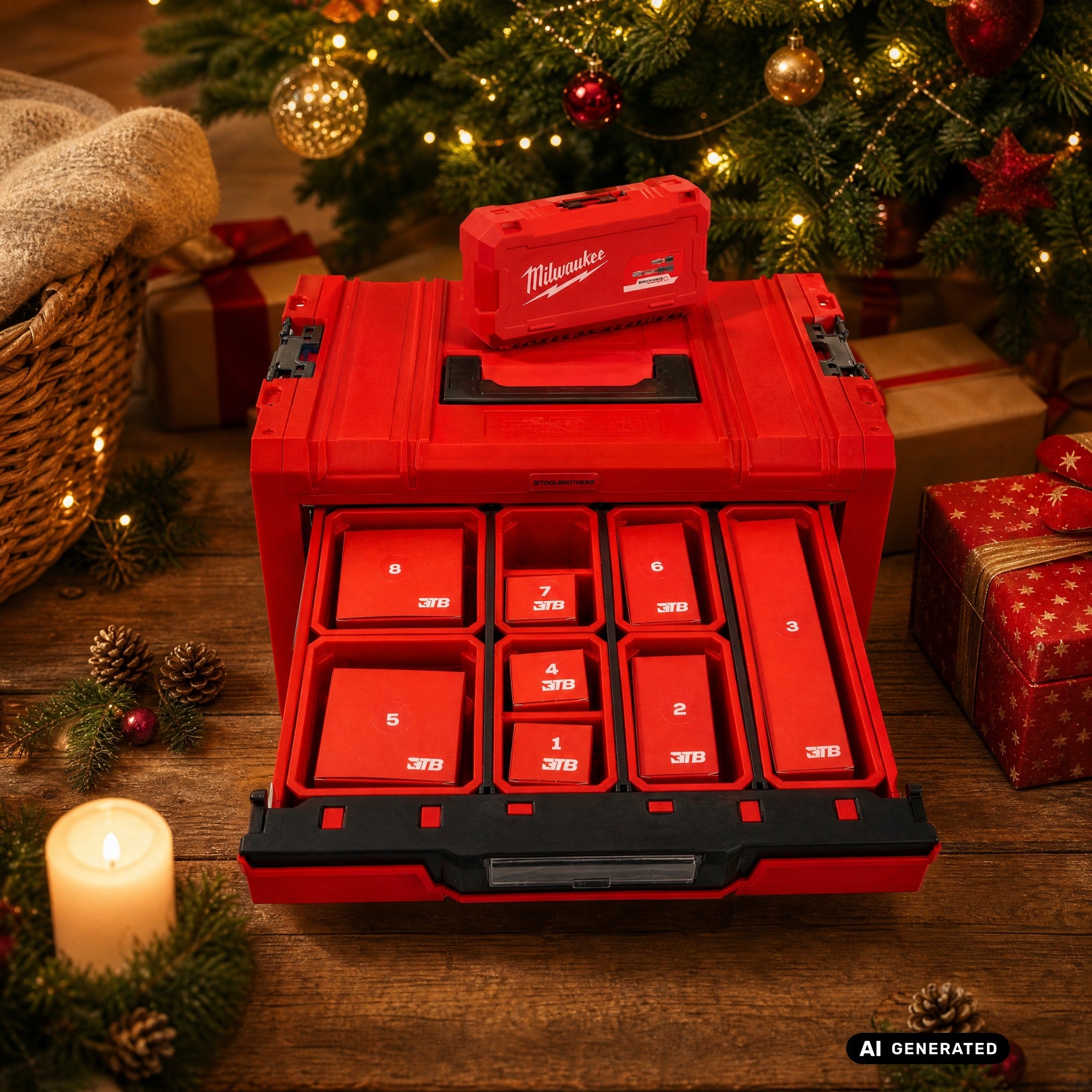 Toolbrothers RHINO Adventskalender 2026 - LIMITED RED MILWAUKEE EDITION
